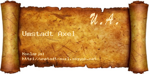 Umstadt Axel névjegykártya